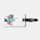 I Love America – Liberty & Pride T-shirt Bagagelabel (Achterkant horizontaal)