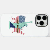 I Love America – Liberty & Pride T-shirt Case-Mate iPhone Case (Achterkant (horizontaal))