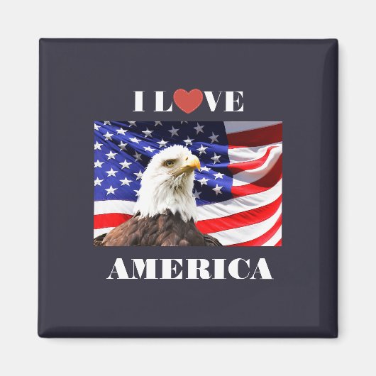 I Love America Magneet (Voorkant)