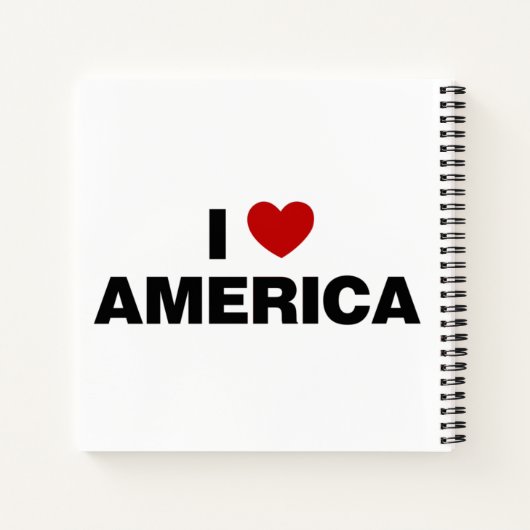 I Love America Notitieboek (Achterkant)