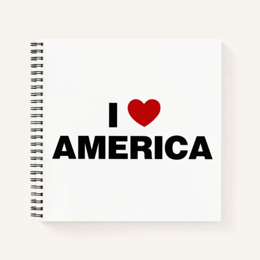I Love America Notitieboek (Voorkant)