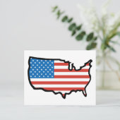 I Love America - United States Flag Briefkaart (Staand voorkant)