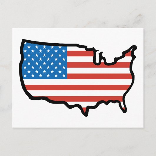 I Love America - United States Flag Briefkaart (Voorkant)