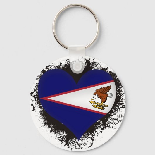 I Love American Samoa Sleutelhanger (Voorkant)