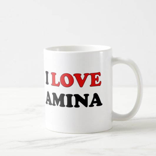 I Love Amina Koffiemok (Rechts)