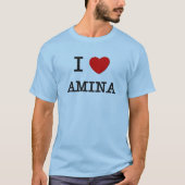 I Love Amina T-shirt (Voorkant)