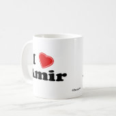 I Love Amir Koffiemok (Voorkant links)
