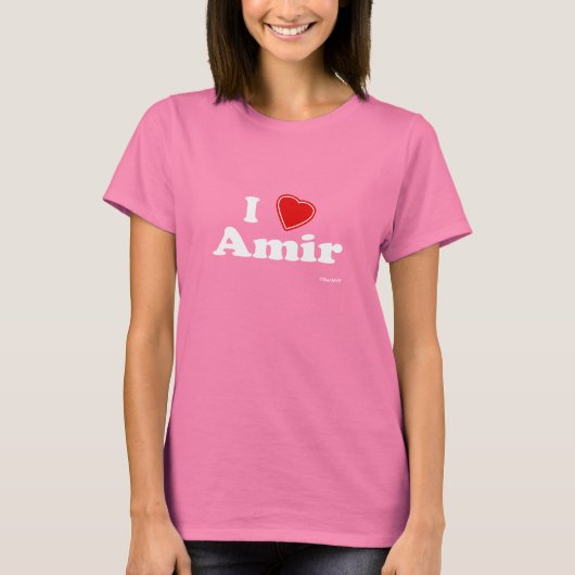 I Love Amir T-shirt (Voorkant)