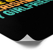 I Love & Cherish My Girlfriend Romantic Relati Poster (Hoek)