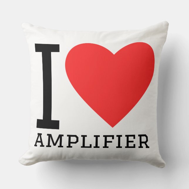 I love amplifier  kussen (Voorkant)