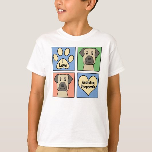 I Love Anatolian Shepherds T-shirt (Voorkant)