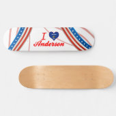 I Love Anderson, Wisconsin Skateboard (Horizontaal)
