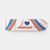 I Love Anderson, Wisconsin Skateboard (Horizontaal)