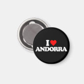 I LOVE ANDORRA MAGNEET (Voorkant / Achterkant)