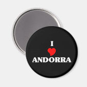 I Love Andorra Magneet (Voorkant / Achterkant)