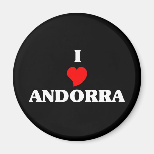 I Love Andorra Magneet (Voorkant)