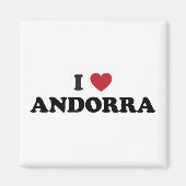I Love Andorra Magneet (Voorkant)