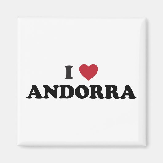 I Love Andorra Magneet (Voorkant)