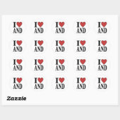 I Love Andorra Ronde Sticker (Vel)