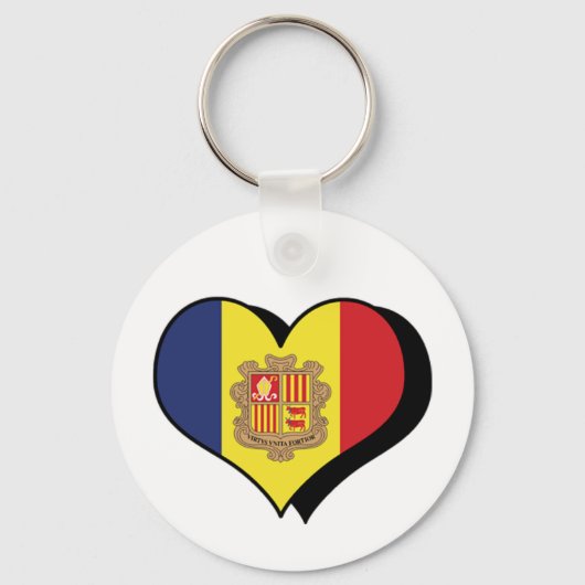 I Love Andorra Sleutelhanger (Voorkant)