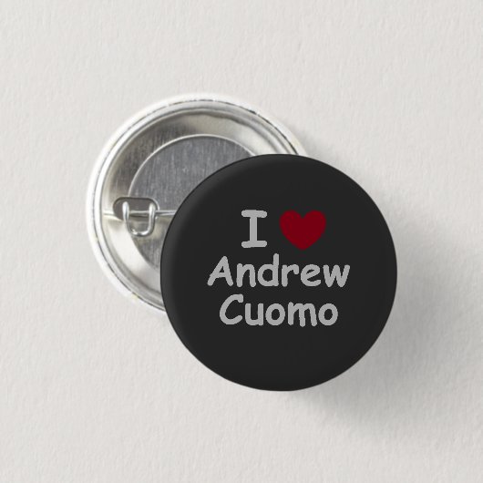I Love Andrew Cuomo Ronde Button 3,2 Cm (Voorkant /achterkant)