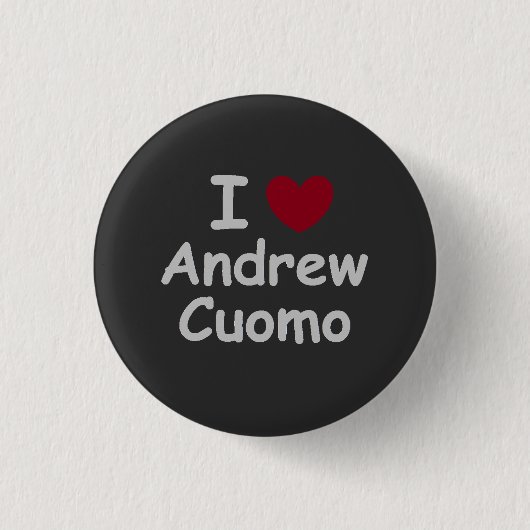 I Love Andrew Cuomo Ronde Button 3,2 Cm (Voorkant)