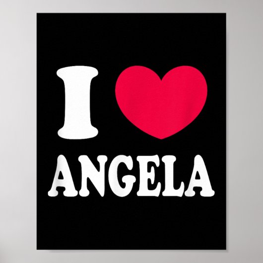 I Love Angela Poster (Voorkant)