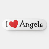 I Love Angela Skateboard (Horizontaal)