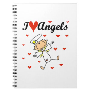 I Love Angels T-shirts and Gifts Notitieboek