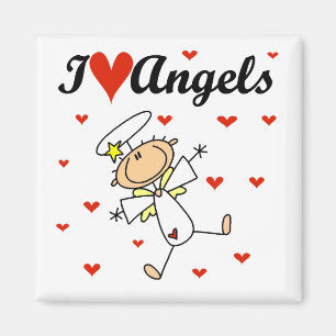 I Love Angels T-shirts en cadeaus Magneet