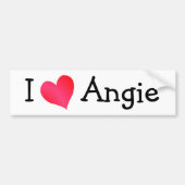 I Love Angie Bumpersticker (Voorkant)