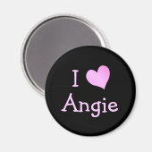 I Love Angie Magneet (Voorkant / Achterkant)