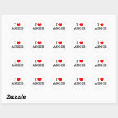 I Love Angie Ronde Sticker (Vel)