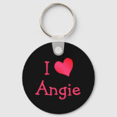 I Love Angie Sleutelhanger (Voorkant)