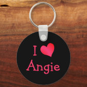 I Love Angie Sleutelhanger (Voorkant)