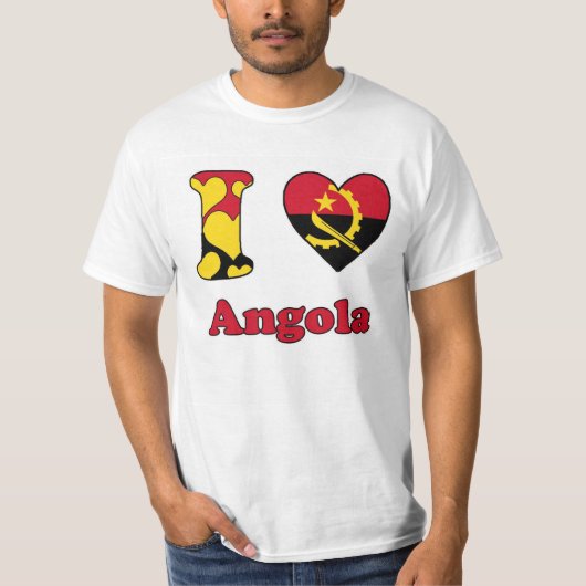 I love Angola T-shirt (Voorkant)