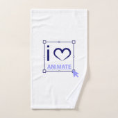 I Love Animate Bad Handdoek (Handdoek)