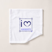 I Love Animate Bad Handdoek (Wasdoekje)