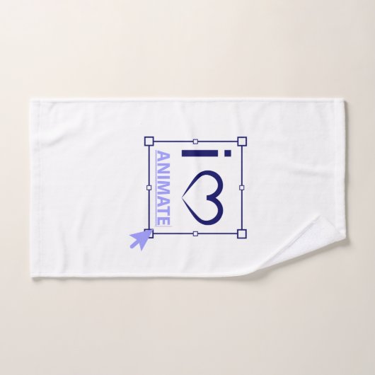 I Love Animate Bad Handdoek (Handdoek)