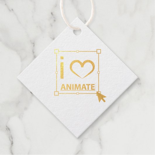 I Love Animate Bedankjes Labels (Voorkant)