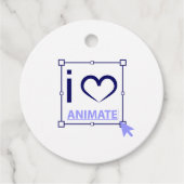 I Love Animate Bedankjes Labels (Voorkant)