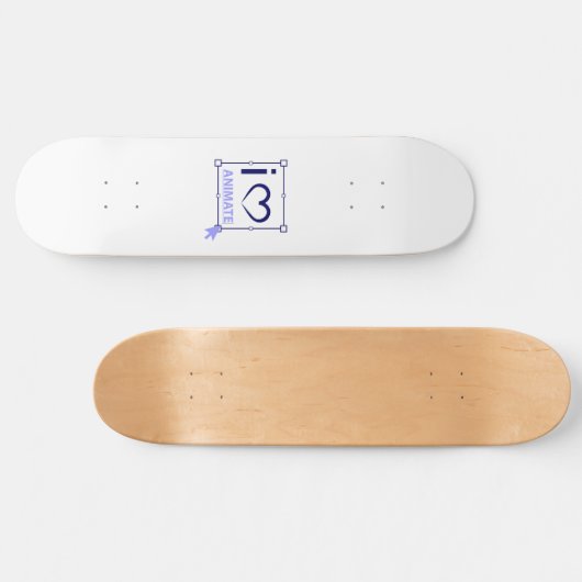 I Love Animate Persoonlijk Skateboard (Horizontaal)