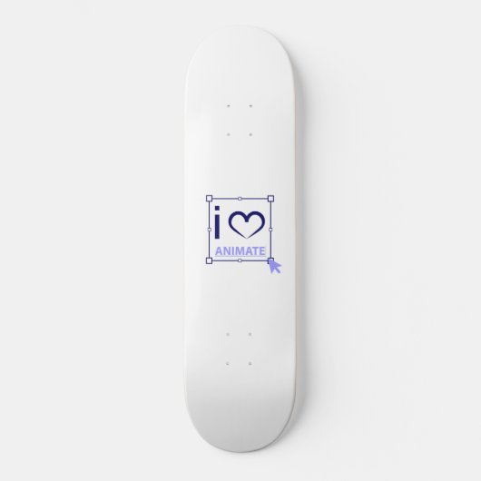I Love Animate Persoonlijk Skateboard (Voorkant)
