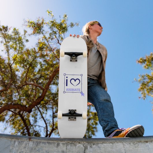 I Love Animate Persoonlijk Skateboard (Buiten 1)