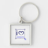I Love Animate Sleutelhanger (Voorkant)