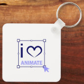 I Love Animate Sleutelhanger (Achterkant)