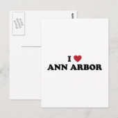 I Love Ann Arbor Michigan Briefkaart (Voorkant / Achterkant)