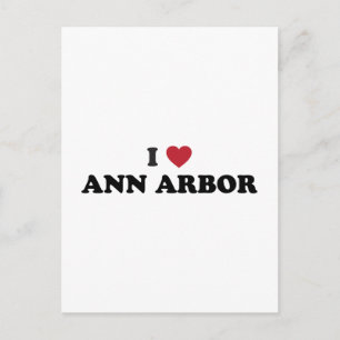 I Love Ann Arbor Michigan Briefkaart