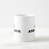 I Love Ann Arbor Michigan Koffiemok (Center)