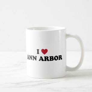 I Love Ann Arbor Michigan Koffiemok